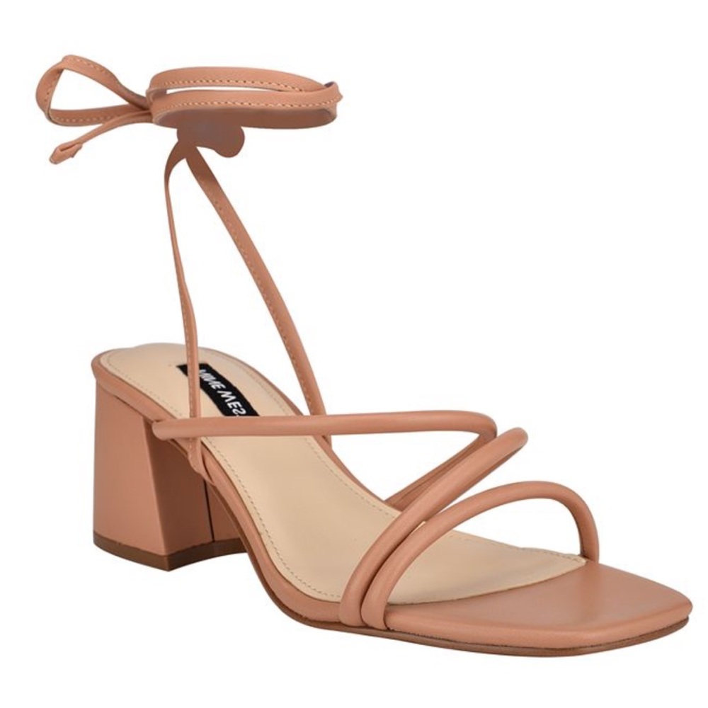Nine West Wrap Block Heeled Sandals